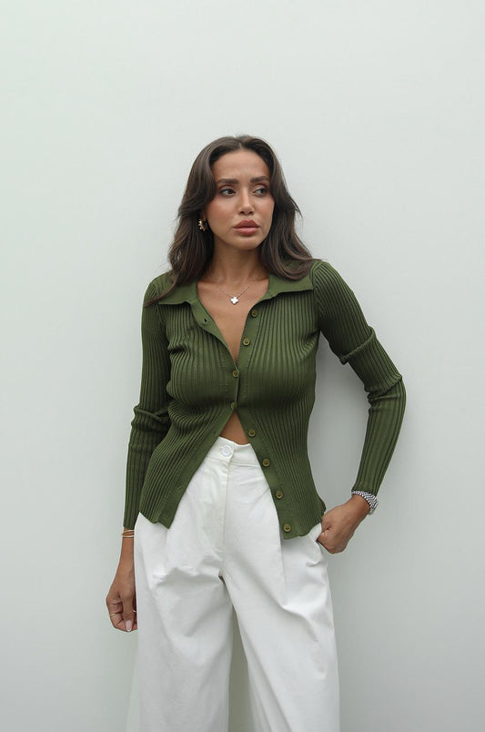 YEŞIL POLO YAKA HIRKA