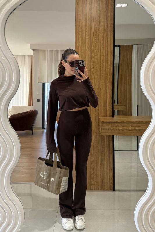 Youre Kahve Modal Yoga Takım