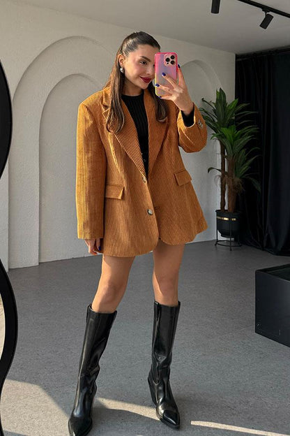 Ysabella Hardal Kadife Ceket