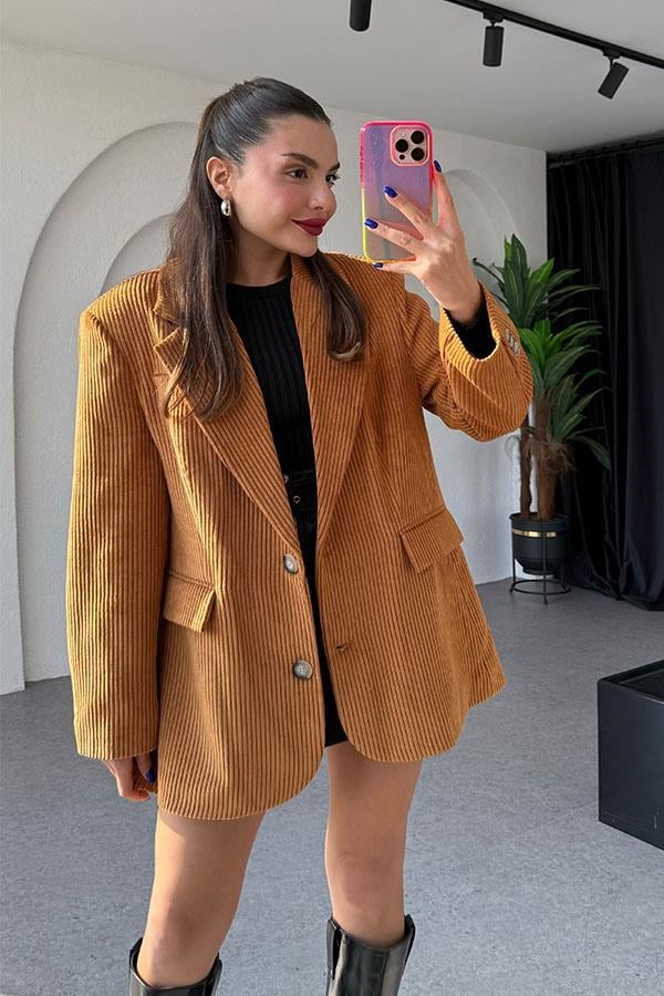 Ysabella Hardal Kadife Ceket