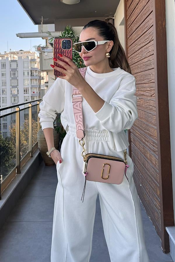 Yuna Fitilli Beyaz Takım